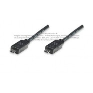 HDMI Macho a micro HDMI Macho, Blindado, Negro, 3 m